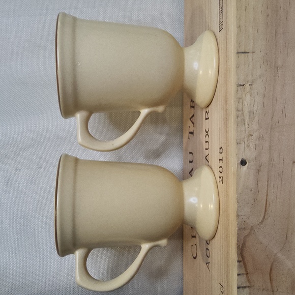 Village by Pfaltzgraff Stoneware Pedestal Mugs set of 2 - Picture 3 of 4